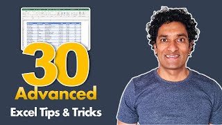 Top 30 *Advanced* Excel Tips to make you awesome 