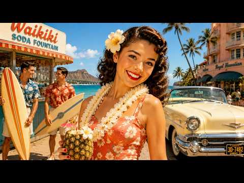 Hawaii 1957, Waikiki Dream ❤️ Americana Doo-Wop Oldies Love Song