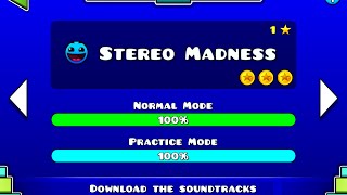 Geometry Dash | Level 1 | Stereo Madness | 1 attempt | (easy) 100%