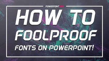 How to Foolproof Fonts on PowerPoint!  (Microsoft PowerPoint 2013 Tutorial) | PowerPoint Pro