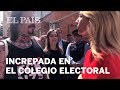 Cayetana lvarez de toledo increpada en su colegio electoral