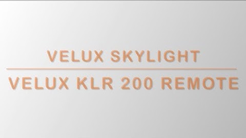 A useful hack to connect Velux skylight to its VLR 200 remote control
