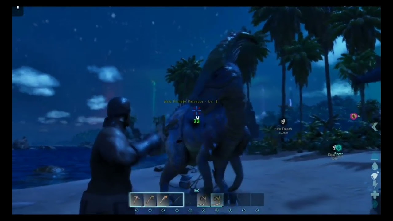 I tamed a pteranodon and a parasaurus