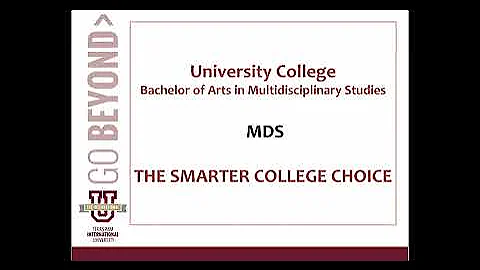 University College - Bachelor of Arts in Multidisciplinary Studies Overview