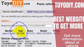 TOYODIY.COM#best website for #Toyota owners #Chassis Number, #Engine Number screenshot 2