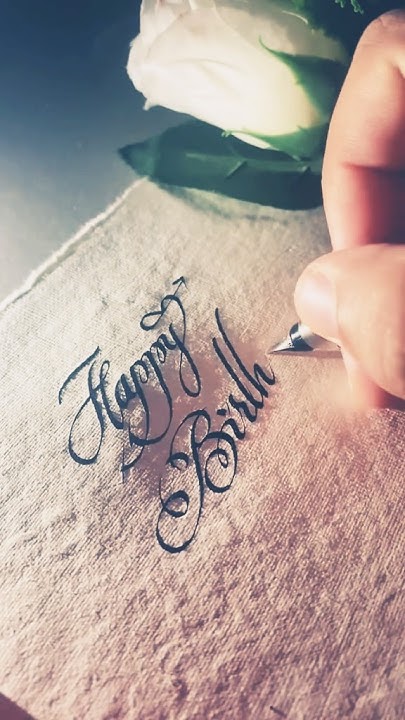 Beautiful Hand writing #calligraphy #birthday #happybirthday #own # ...