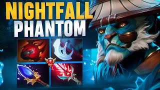 Nightfall НА СВОЕМ ЛУЧШЕМ ПЕРСОНАЖЕ УНИЧТОЖАЕТ КАРТУ🔥 | Phantom Lancer 7.35d