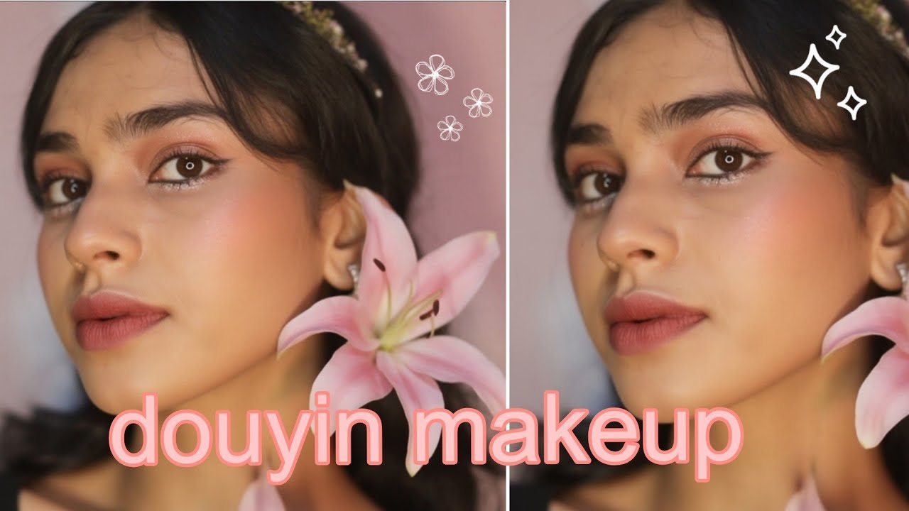 Douyin makeup on warm tone 🍂