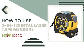 3IN1 LASER TAPE MEASURE TOOL | HEARTDECO WONDERS | SKU: 15044