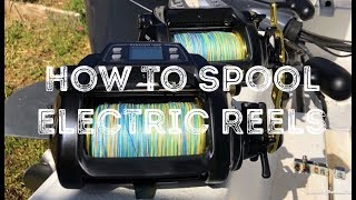 How to Spool Electric Reels with Braided line, Daiwa Tanacom 1000