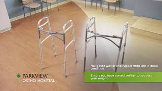 Using a Walker: Sizing