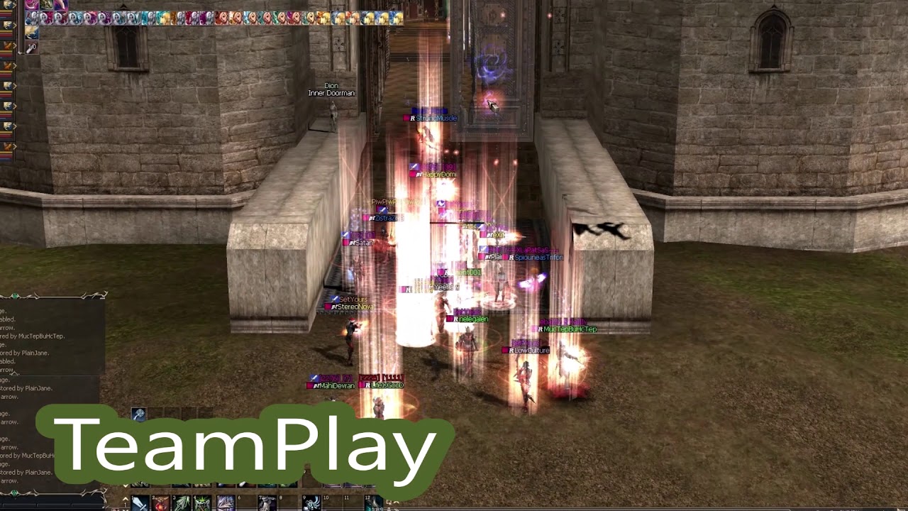 lineage 2 paradiseteam damage siege - YouTube