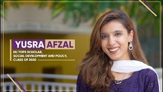 HU TOPS | Yusra Afzal, Class of 2020