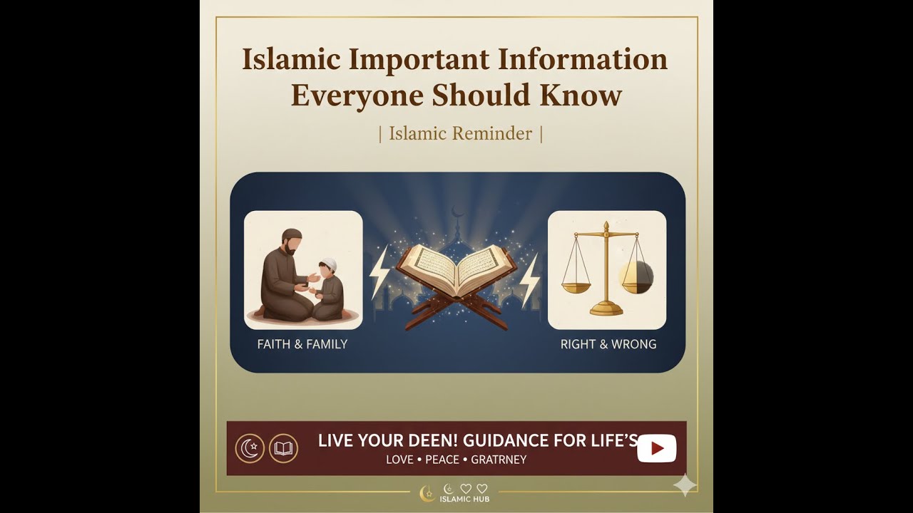 Islamic Important Information Everyone Should Know | Islamic Reminder