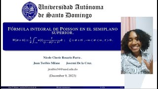 FÓRMULA INTEGRAL DE POISSON EN EL SEMIPLANO SUPERIOR | Método Matemático.
