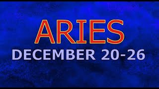 ARIES - This New Person Will Change Your Life Forever | DEC 20-26 Weekly Tarot Reading
