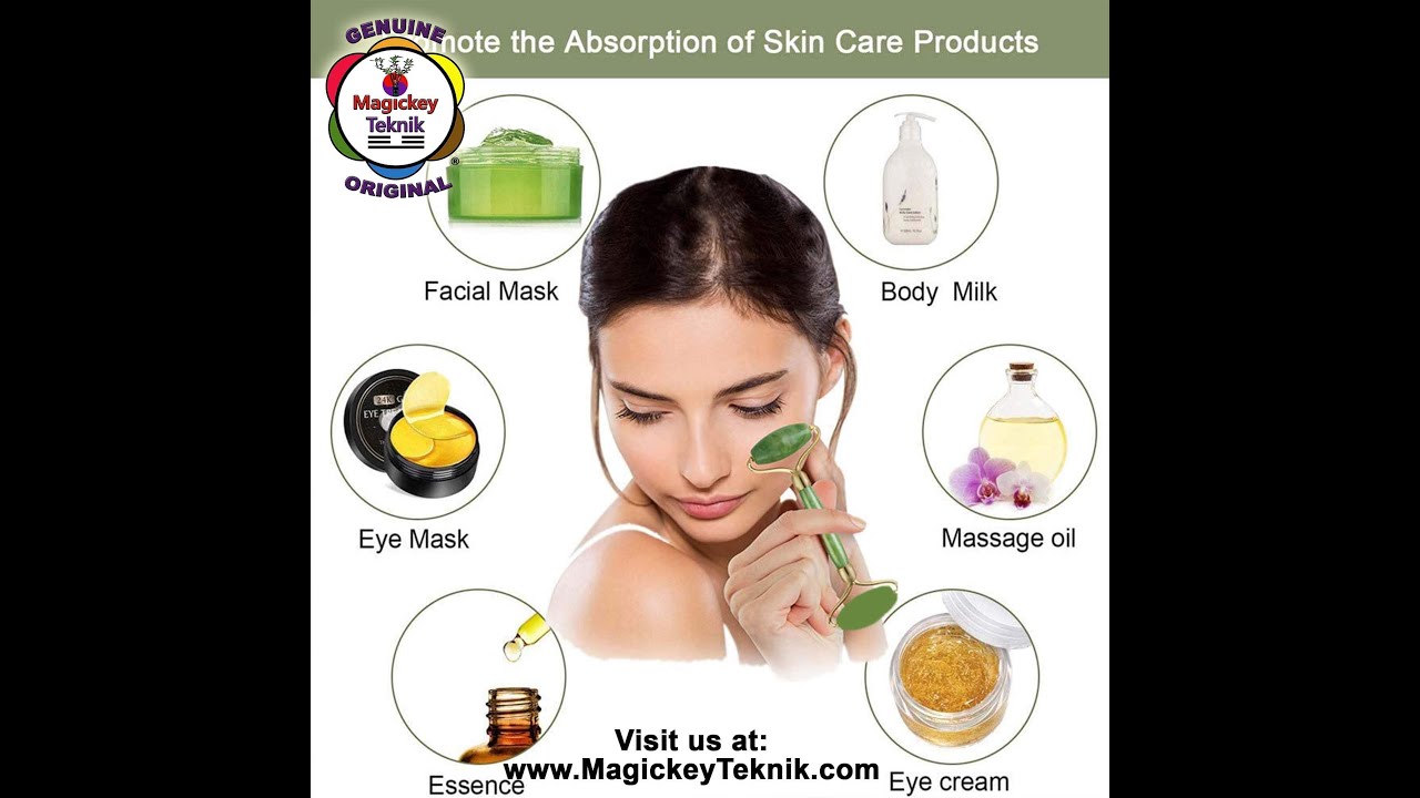 Rouleau en jade double, visage, corps, sujok, acupression, réflexologie, acupuncture, OH5040