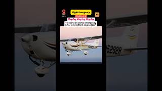 Cessna declares Mayday after intermittent engine loss #atcday #aviation