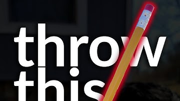 I learned to throw a pencil (like a throwing knife)