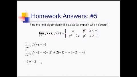 Algebraic Limits - Piecewise Functions: Problem Set #1