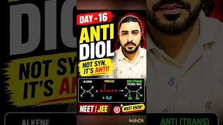Peracid + Water = ANTI Diol 😱 | Most Asked NEET/JEE Reagent Trick | Day-16 #chemistryshorts