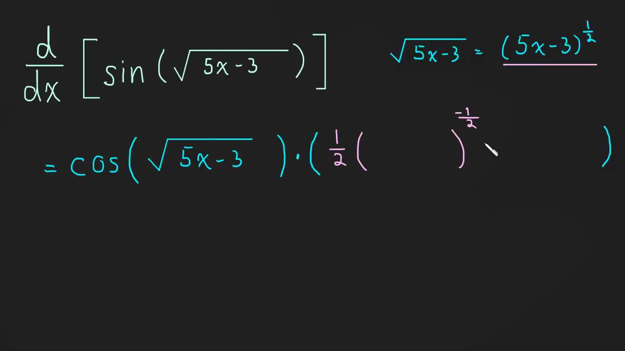 ⁣2.6 Chain Rule - Example 3 - Advanced