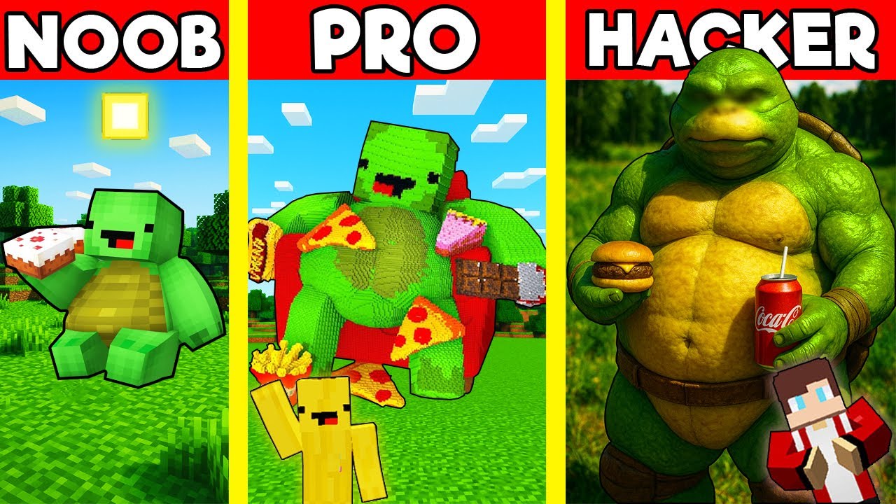 REAL MIKEY Statue House Build Battle In Minecraft - NOOB VS PRO