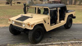 2006 AM General M1097R1 HMMWV 6.5L Diesel Soft Top Upgraded Interior Wood-Slat Bed screenshot 4
