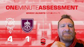 One minute assesment Lincoln City v Burnley
