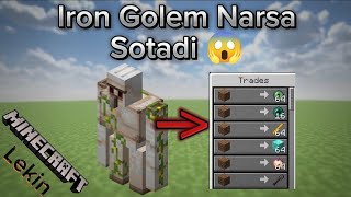 Minecraft Lekin Golem epik narsalar sotadi 😱. @AliTheGenius Golem trade OP