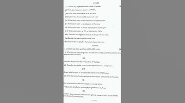 #sambalpuruniversity #exam #bsc #questions #botany #sem  GE-1 2023