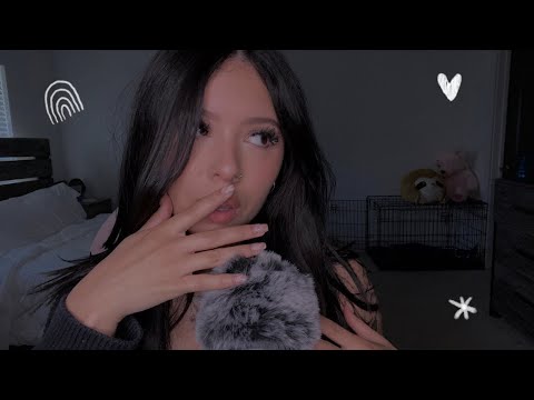 ASMR | whispering secrets in your ear + mic brushing🤭