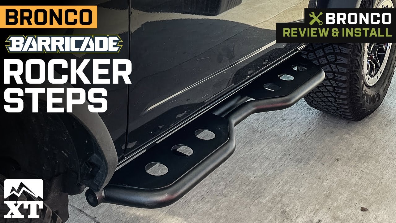 Barricade Extreme HD Rocker Steps For Jeep Wrangler JKU (2007-2018) - Textured Black Powder Coat, Easy Install