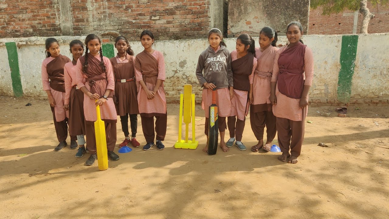 Cricket match in school