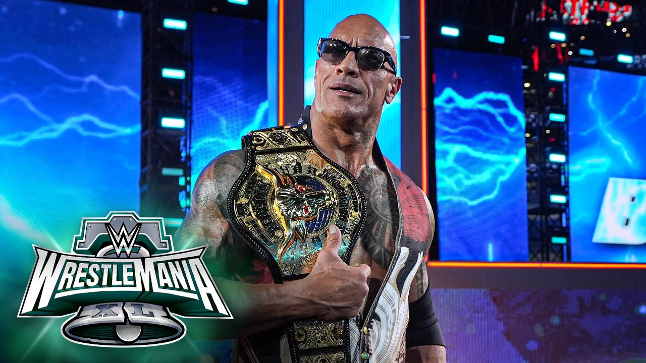 The Rock makes an electrifying entrance as The Final Boss WrestleMania XL Saturday highlights