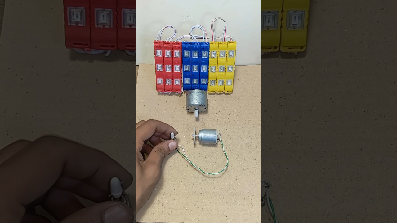 How I Powered 12V LED Light with High Speed Dc Motor 