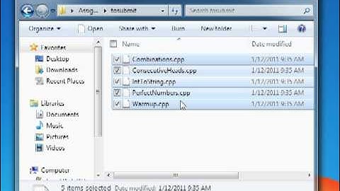 How to zip submissions for CS106 on Windows