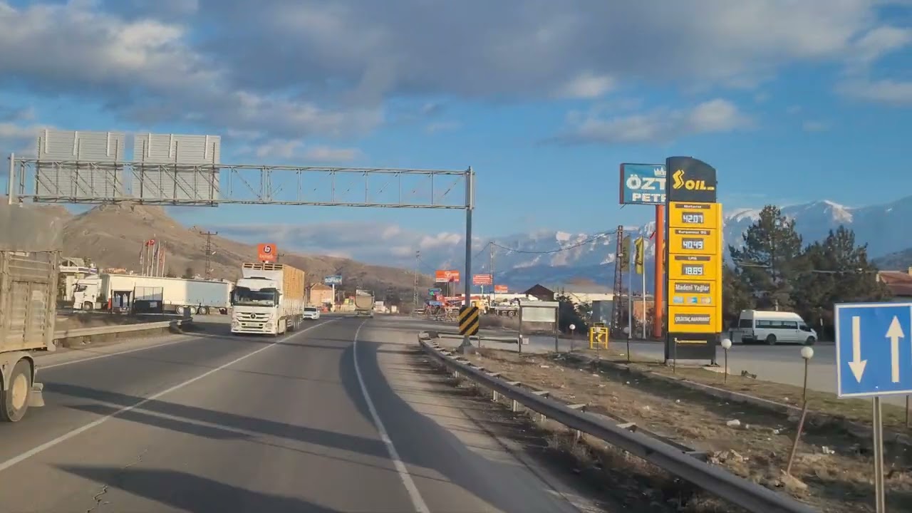 Ulukışla Pozantı arası yol manzarası.