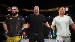 UFC 4 - Chimaev vs Rakhmonov - Shavkat destroys Khamzat! [ Legendary ]