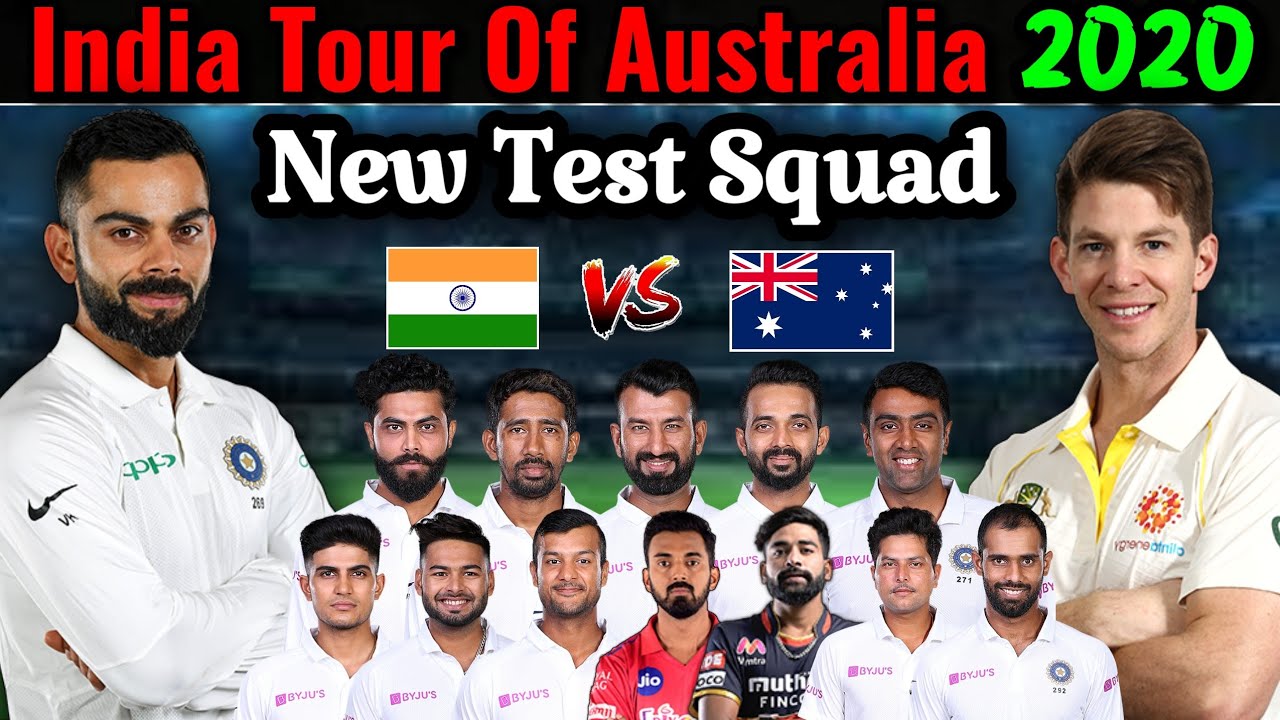 India Vs Australia Test Series 2020 BCCI Announced Indian Test Squad