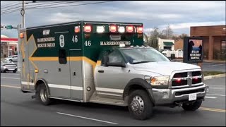 Harrisonburg Ambulance 46 Responding, November 2022
