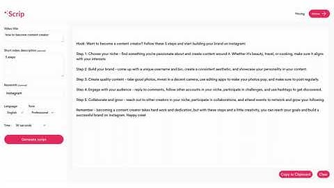 Scrip AI — AI TikTok, Reel & YT Shorts Script Writer