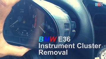 BMW E36 Instrument Cluster removal