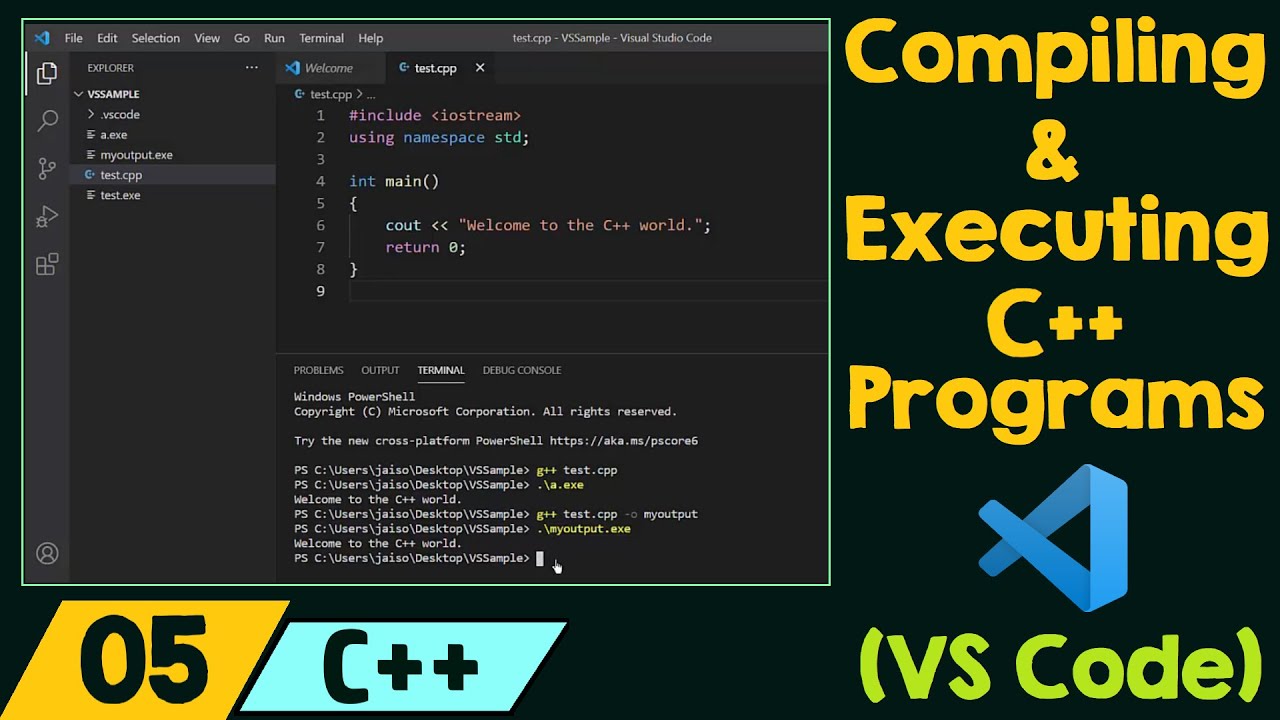 Run cpp. How to Run c++ in Visual Studio code. Extern c++. C Compiler.