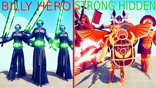 BILLY HERO TEAM vs STRONG HIDDEN TEAM | TABS - Totally Accurate Battle Simulator