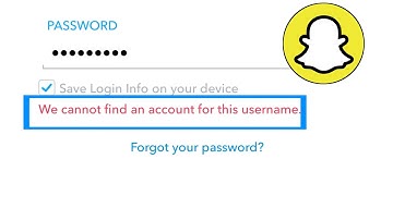 We cannot find an account for this username. How To Fix We cannot find an account for this username.
