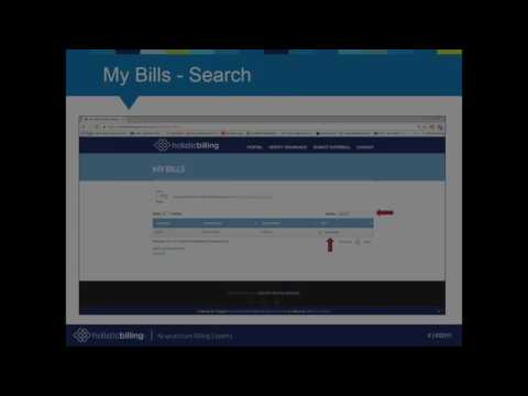 My Bills  - Tutorial Holistic Billing Services