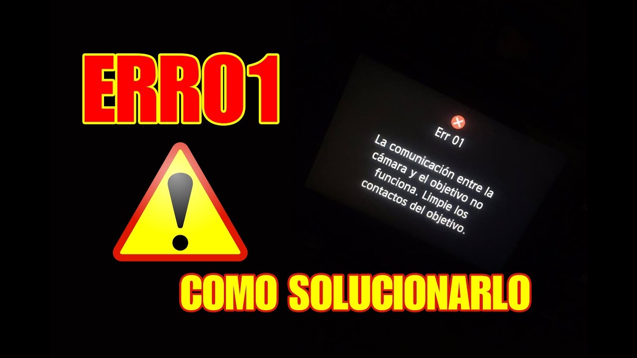 Error 01 Error ERR 01 CANON 60D lente Tamron 17-50mm 2.8 - YouTube