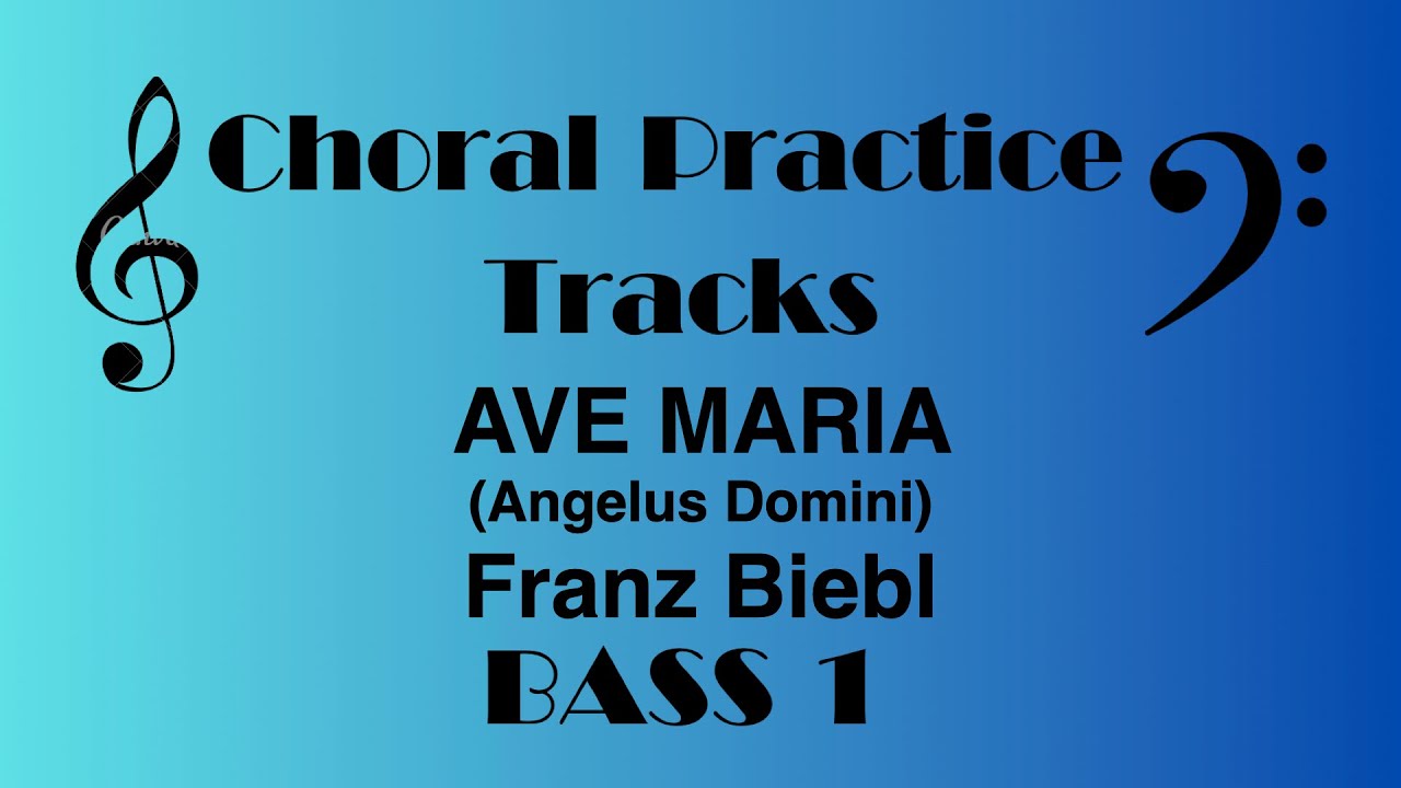 Ave Maria (Angelus Domini) BASS 1 Franz Biebl