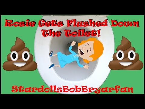 Caillou Flushes Rosie Down The Toilet